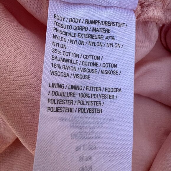 Isaac Mizrahi Live Womens Pink Lace Overlay Elastic Waist Lined Wide Leg Pants M - Picture 9 of 9